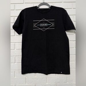 Men’s Hurley Bristol Diamond Black Tee. Size Medium